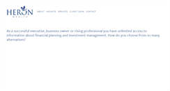 Desktop Screenshot of heronwealth.com